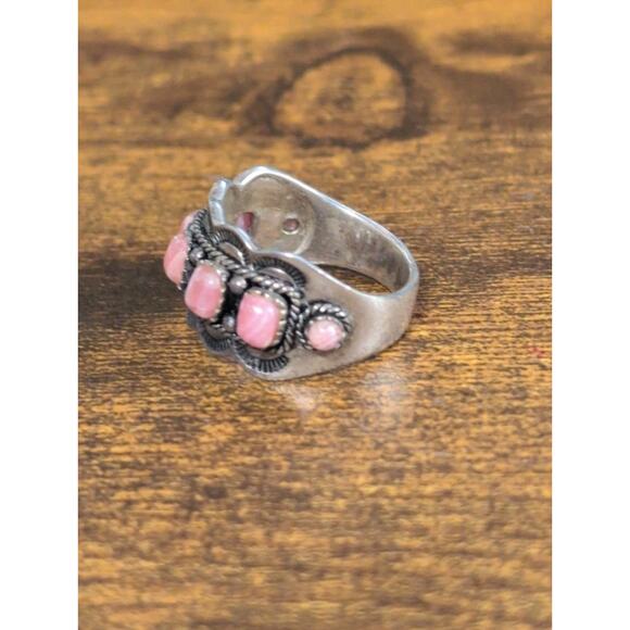 Bbj Ring | eBay Sterling Silver Rhodonite Stone Ring .925 Size 11 Unisex Signed BBJ E-TN25